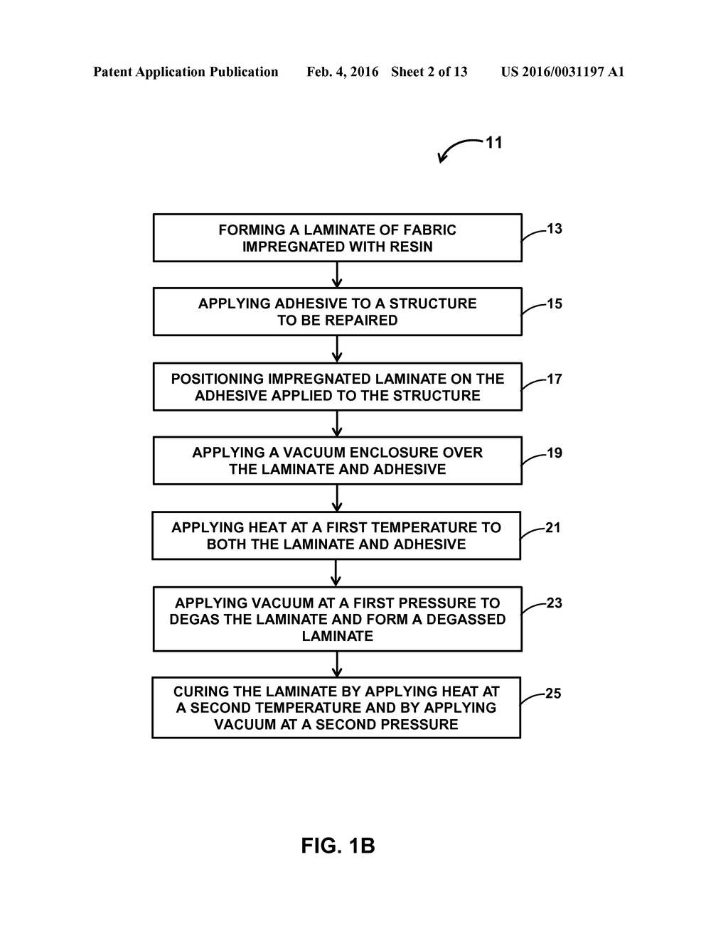 METHOD OF ATTACHING A COMPOSITE MEMBER TO A STRUCTURE - diagram, schematic, and image 03