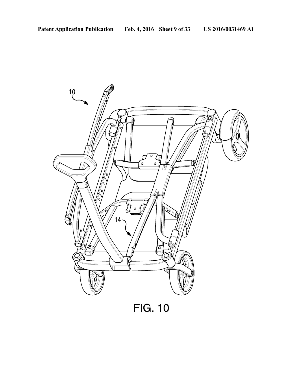 WAGON WITH DISPLACEABLE WALL FOR INSTALLING CHILD SEAT - diagram, schematic, and image 10