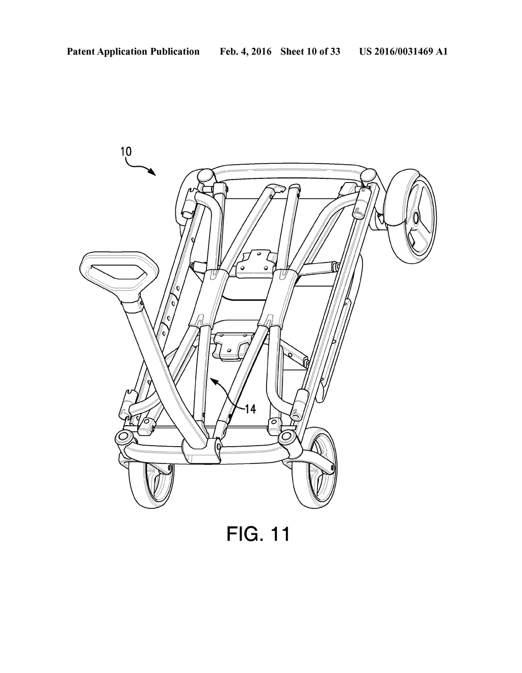 WAGON WITH DISPLACEABLE WALL FOR INSTALLING CHILD SEAT - diagram, schematic, and image 11