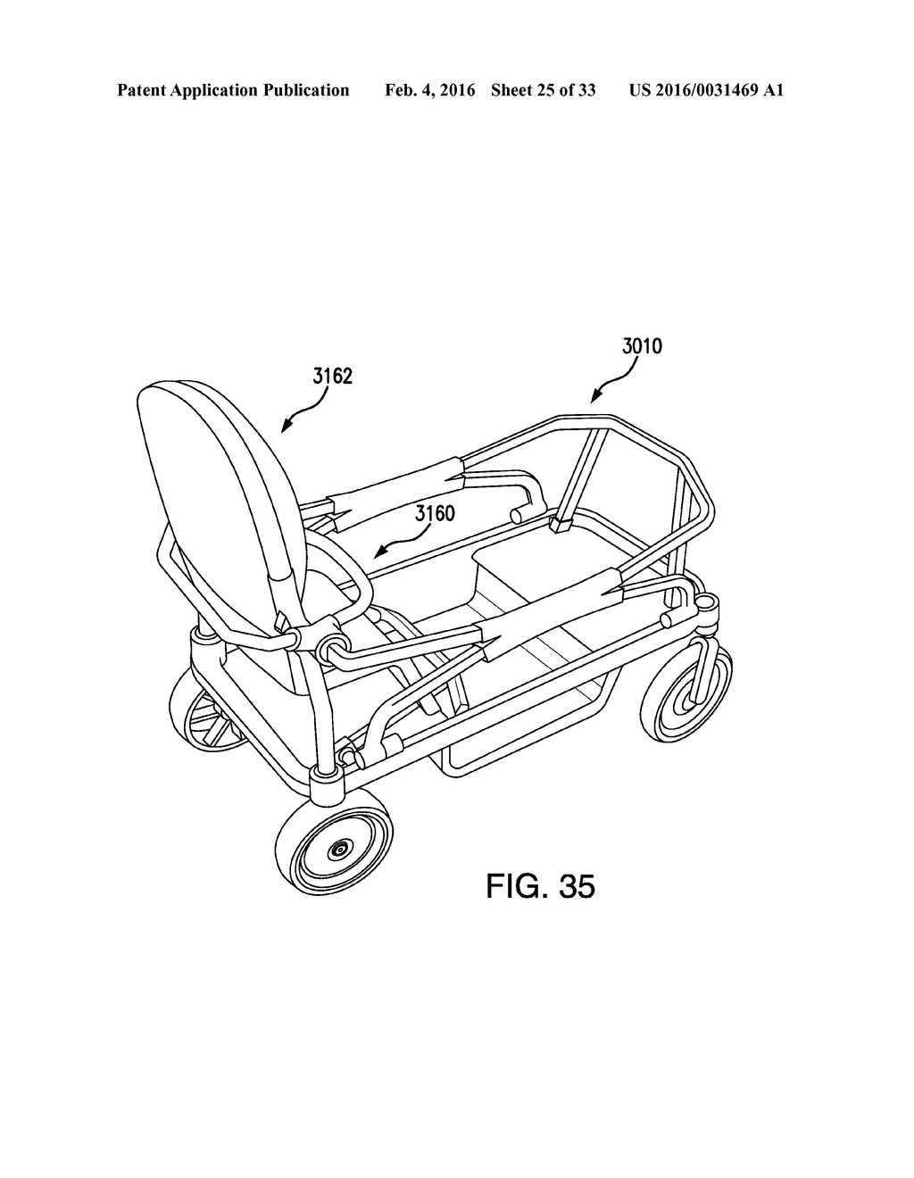 WAGON WITH DISPLACEABLE WALL FOR INSTALLING CHILD SEAT - diagram, schematic, and image 26