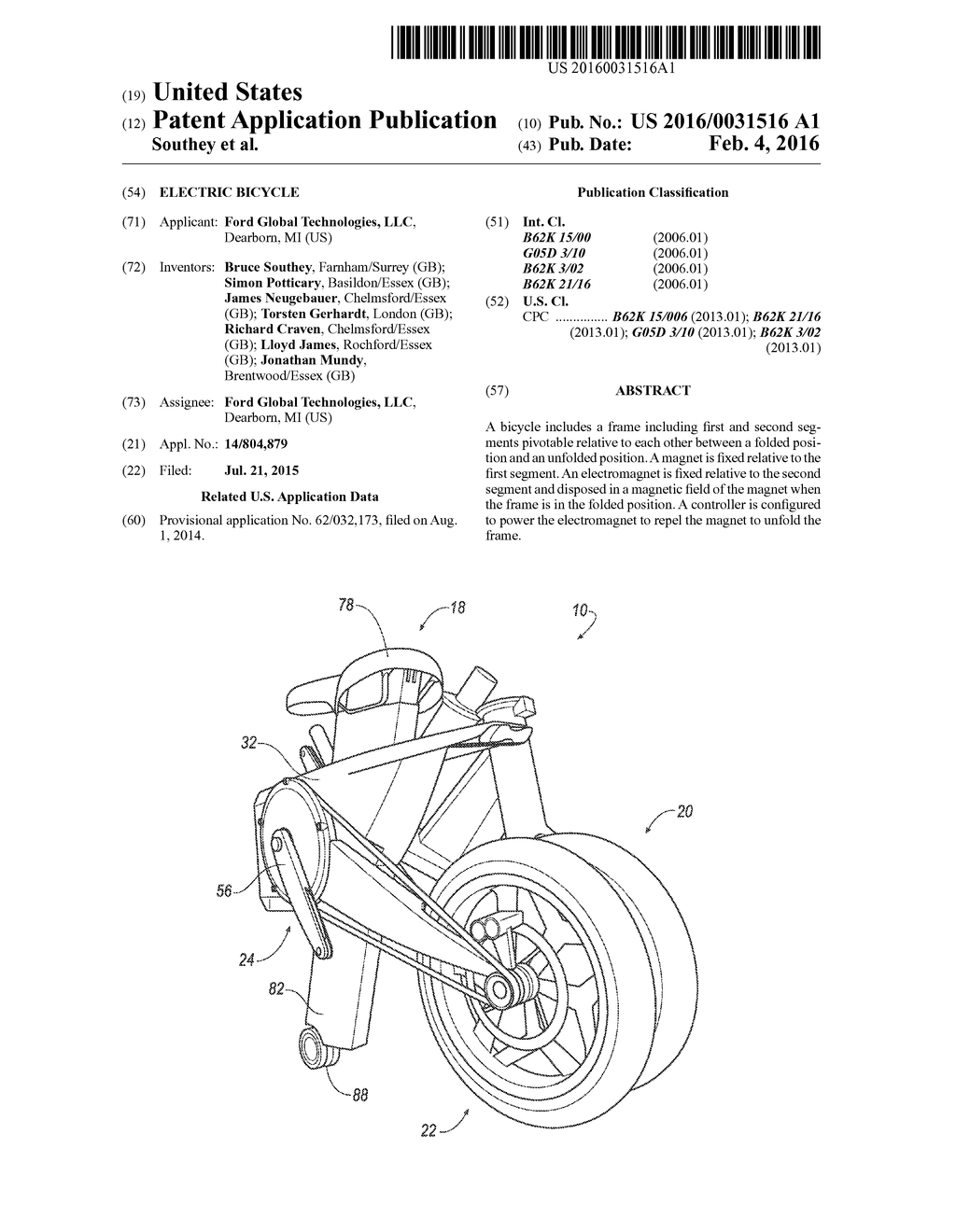 ELECTRIC BICYCLE - diagram, schematic, and image 01