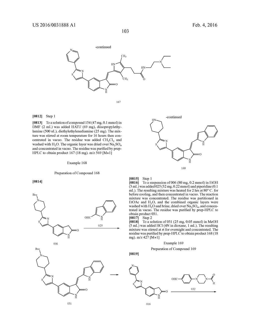 3-(ARYL OR HETEROARYL) METHYLENEINDOLIN-2-ONE DERIVATIVES AS INHIBITORS OF     CANCER STEM CELL PATHWAY KINASES FOR THE TREATMENT OF CANCER - diagram, schematic, and image 105