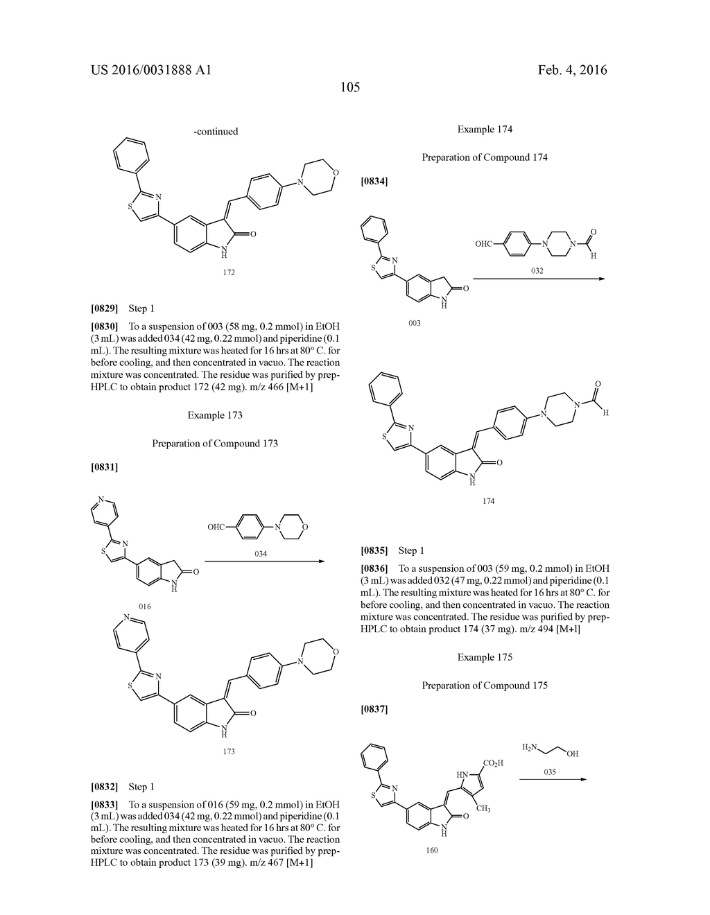 3-(ARYL OR HETEROARYL) METHYLENEINDOLIN-2-ONE DERIVATIVES AS INHIBITORS OF     CANCER STEM CELL PATHWAY KINASES FOR THE TREATMENT OF CANCER - diagram, schematic, and image 107