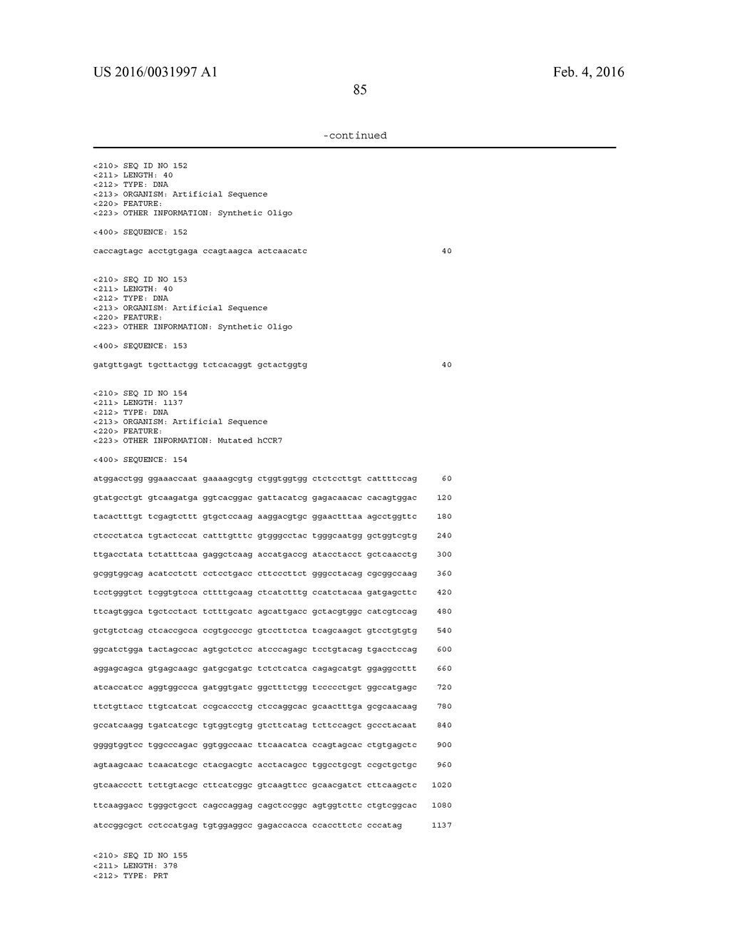 METHODS AND COMPOSITIONS RELATING TO ANTI-CCR7 ANTIGEN BINDING PROTEINS - diagram, schematic, and image 137