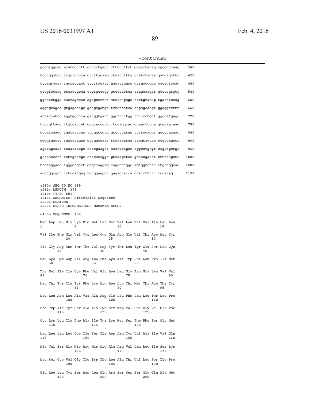 METHODS AND COMPOSITIONS RELATING TO ANTI-CCR7 ANTIGEN BINDING PROTEINS - diagram, schematic, and image 141