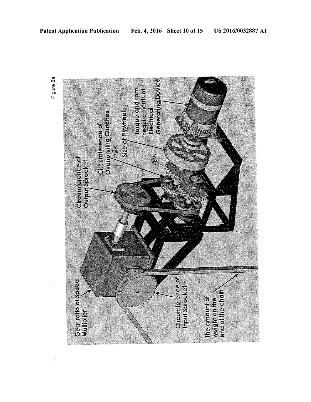 METHOD AND APPARATUS FOR CONVERTING ENERGY IN A MOVING FLUID MASS TO     ROTATIONAL ENERGY DRVING A TRANSMISSION - diagram, schematic, and image 11