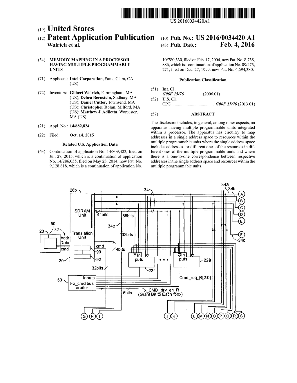 MEMORY MAPPING IN A PROCESSOR HAVING MULTIPLE PROGRAMMABLE UNITS - diagram, schematic, and image 01