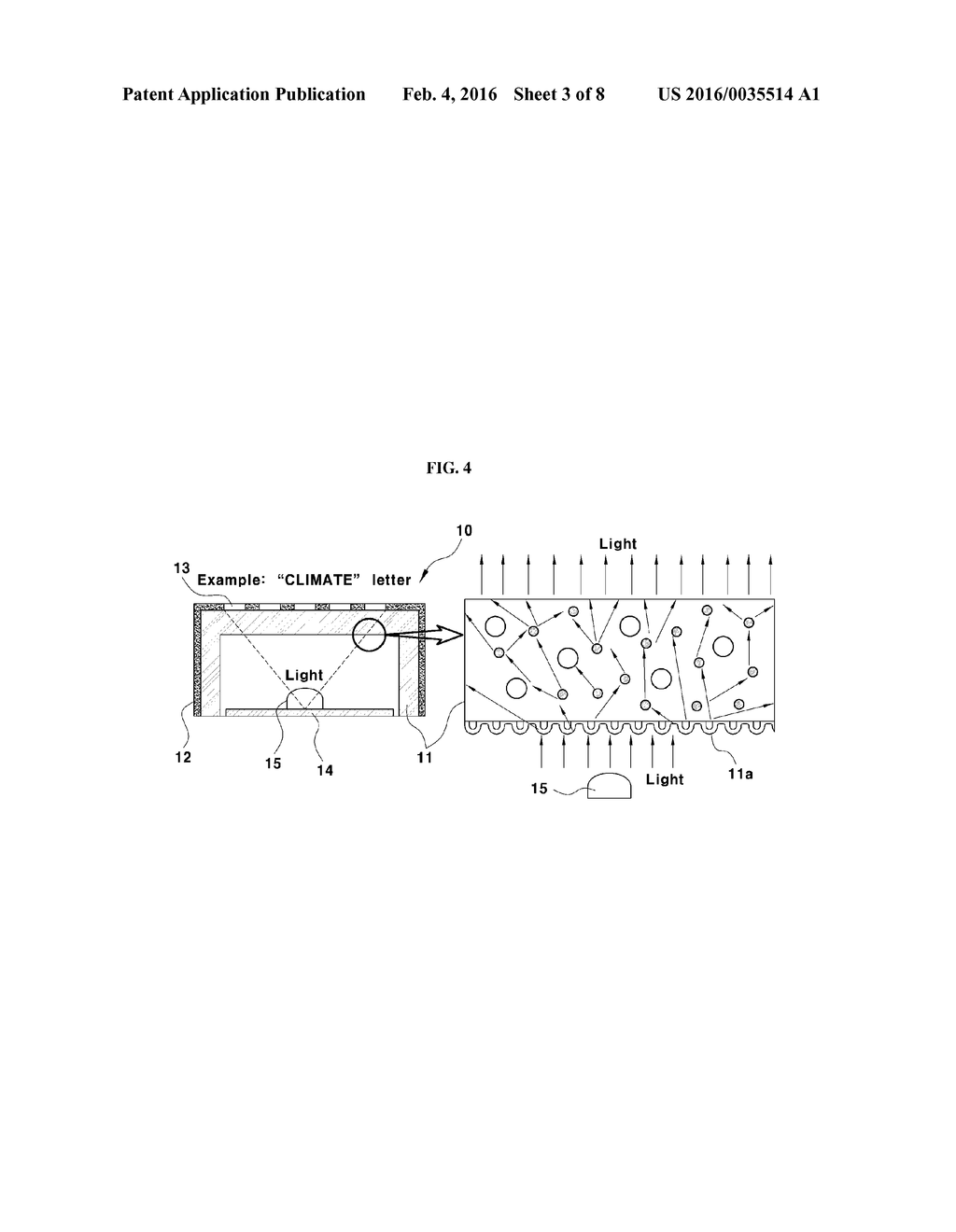 BUTTON COVER FOR IMPROVING UNIFORMITY OF LIGHTING AND METHOD OF     MANUFACTURING THE SAME - diagram, schematic, and image 04