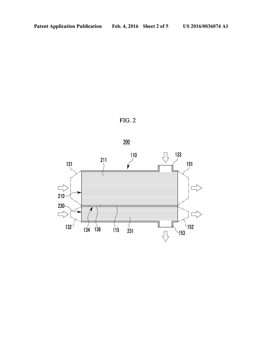 HUMIDIFICATION DEVICE FOR FUEL CELL AND FUEL CELL SYSTEM COMPRISING THE     SAME - diagram, schematic, and image 03