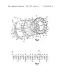 STATOR OF AN ELECTRICAL MACHINE PROVIDED WITH SHEATHS WITH AN OPTIMISED     LENGTH FOR INSULATION OF THE WIRES WHICH ARE CONNECTED TO THE COILS, AND     CORRESPONDING ELECTRICAL MACHINE diagram and image