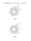 PART FOR UNCOUPLING A MOTOR AND THE MOUNTING THEREOF AND ASSEMBLY OF A     MOTOR ONTO THE MOUNTING THEREOF HAVING SUCH AN UNCOUPLING PART BUILT     THEREIN diagram and image