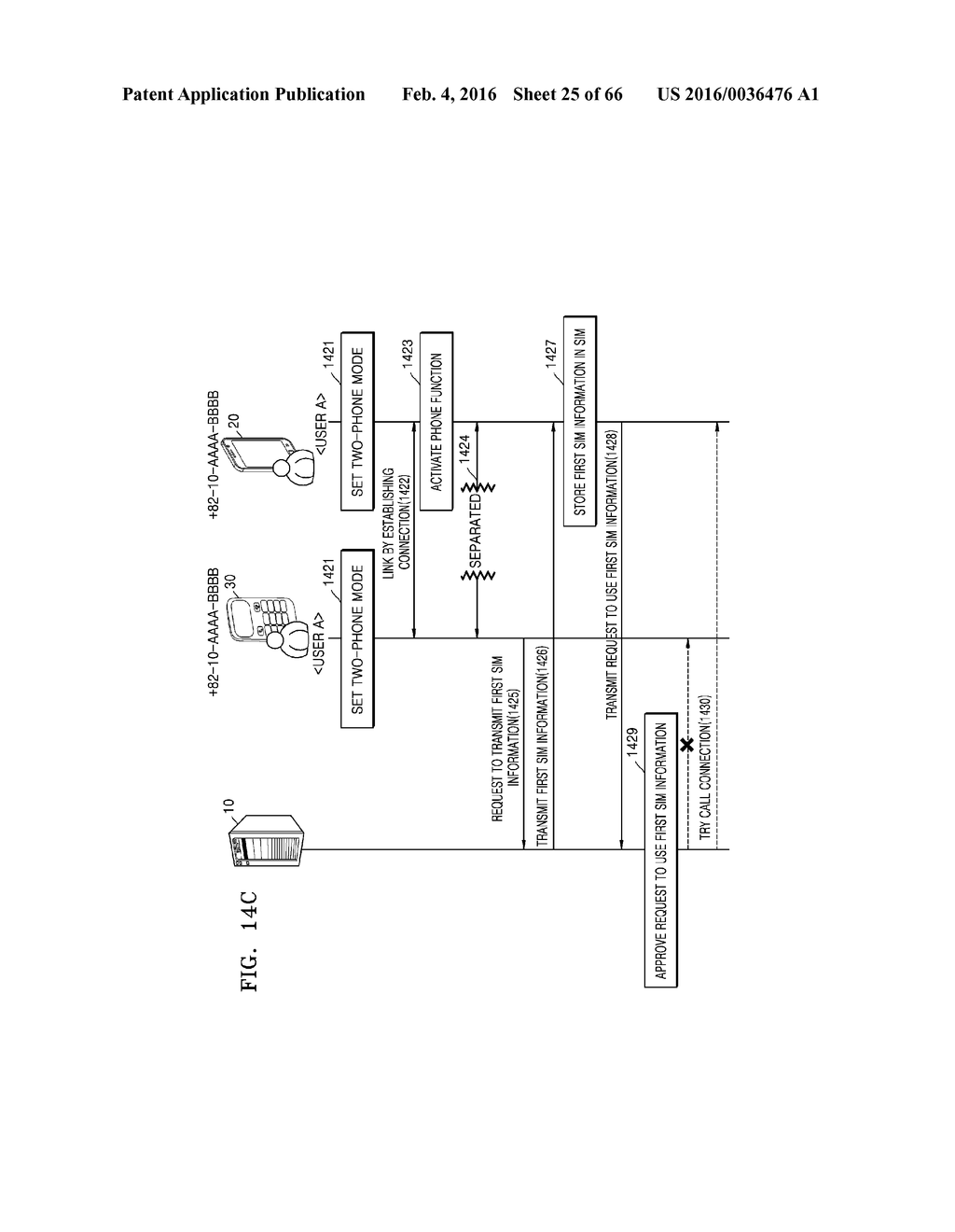 MOBILE COMMUNICATION SYSTEM, DIFFERENT MOBILE DEVICES SHARING SAME PHONE     NUMBER ON MOBILE COMMUNICATION SYSTEM, AND METHOD OF PROVIDING MOBILE     COMMUNICATION SERVICE BETWEEN DIFFERENT MOBILE DEVICES SHARING SAME PHONE     NUMBER - diagram, schematic, and image 26