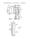 PROJECTION SYSTEM COMPRISING A NON-RECTANGULAR PROJECTION SCREEN, CAPABLE     OF PROJECTION ALIGNMENT BY USING ALIGNMENT MARKS AND METHOD OF ALIGNMENT     THEREFOR diagram and image