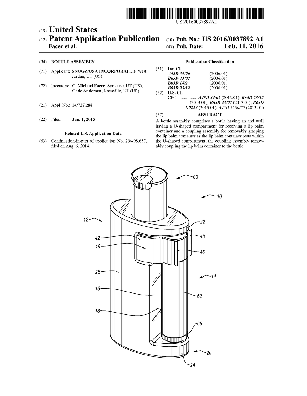 BOTTLE ASSEMBLY - diagram, schematic, and image 01