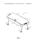 TABLE AND LECTERN FURNITURE SYSTEM diagram and image