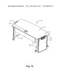 TABLE AND LECTERN FURNITURE SYSTEM diagram and image