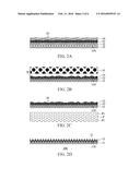 METHOD FOR MANUFACTURING COMPOSITE MATERIAL WITH FABRIC GRAIN EFFECT diagram and image