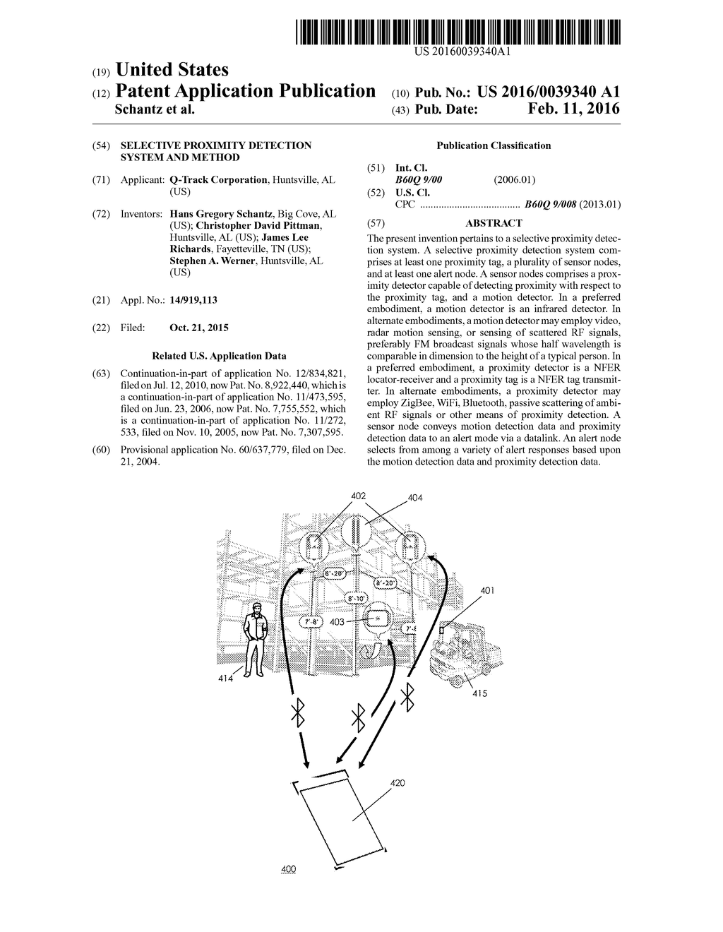 Selective proximity detection system and method - diagram, schematic, and image 01