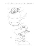 PLASTIC CONTAINER WITH CARRYING HANDLE diagram and image