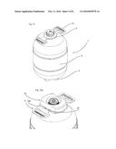 PLASTIC CONTAINER WITH CARRYING HANDLE diagram and image