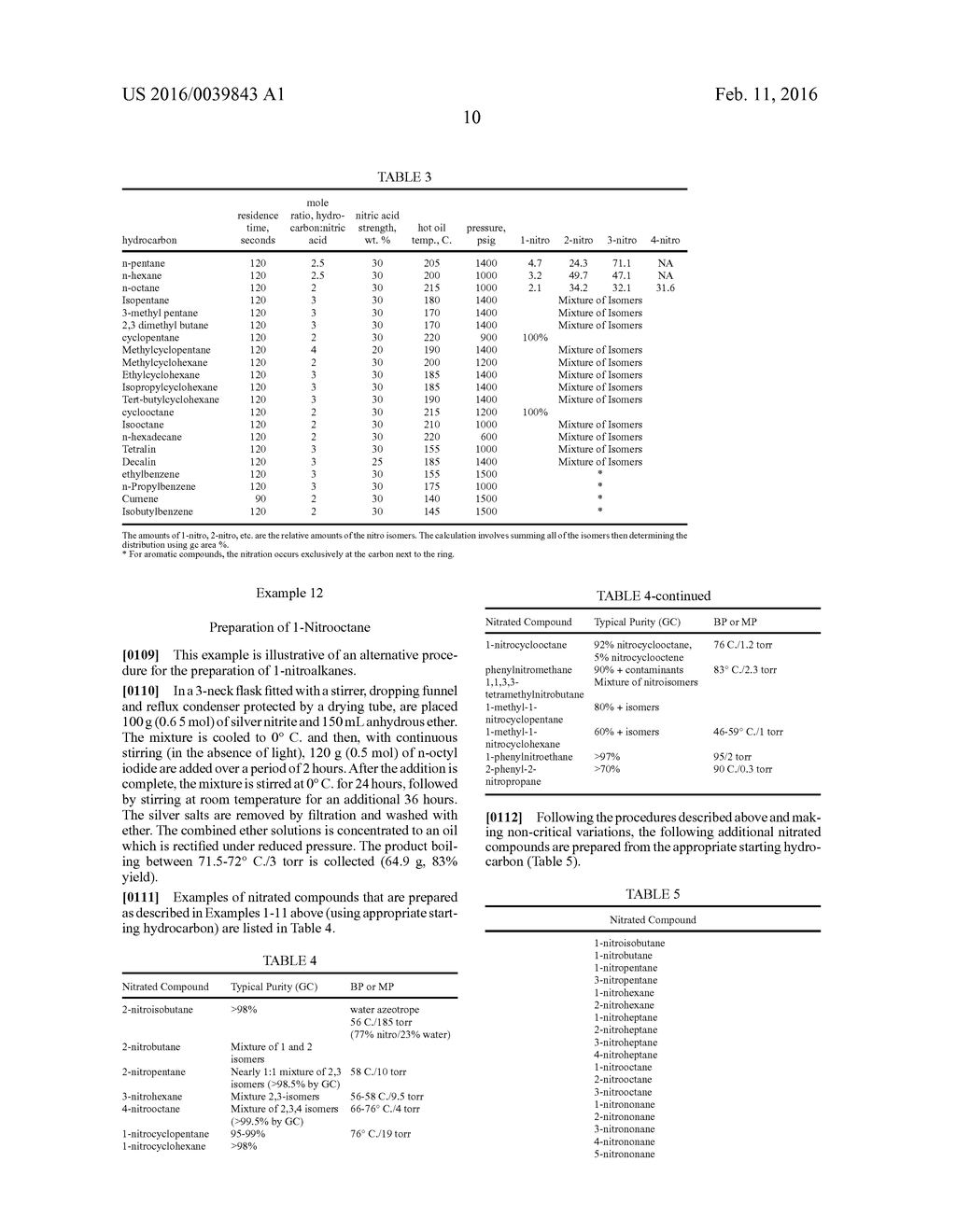 NITRATED HYDROCARBONS, DERIVATIVES, AND PROCESSES FOR THEIR MANUFACTURE - diagram, schematic, and image 11