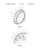 CAGE FOR INCLINED BALL BEARING diagram and image