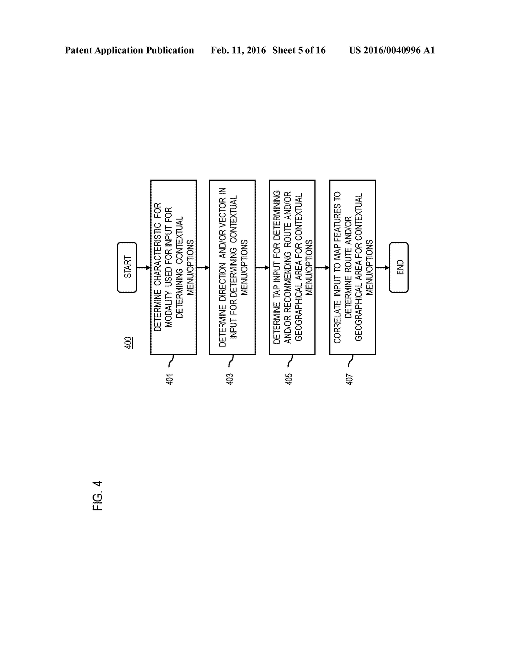 METHOD AND APPARATUS FOR PROVIDING A CONTEXTUAL MENU IN A MAP DISPLAY - diagram, schematic, and image 06