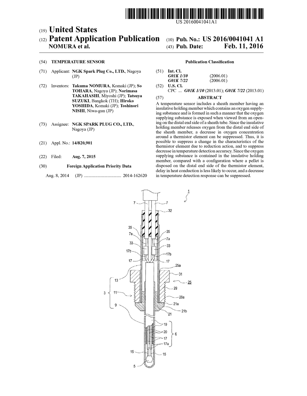 TEMPERATURE SENSOR - diagram, schematic, and image 01