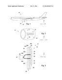 DEVICE FOR DISPLAYING A LUMINOUS MESSAGE ON THE FAIRING OF AN AIRCRAFT diagram and image