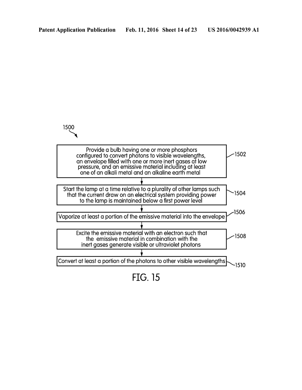 LOW PRESSURE LAMP USING NON-MERCURY MATERIALS - diagram, schematic, and image 15