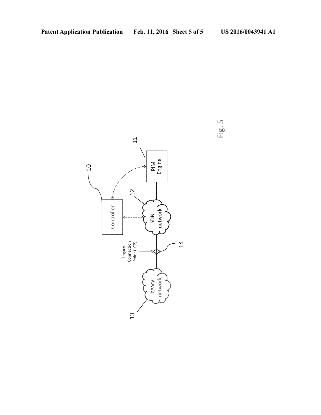 METHOD AND SYSTEM FOR CONTROLLING AN UNDERLYING PHYSICAL NETWORK BY A     SOFTWARE DEFINED NETWORK - diagram, schematic, and image 06