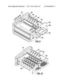 ENCLOSURE FOR AN ELECTRONIC ASSEMBLY FOR A BATTERY POWERED LAWN MOWER diagram and image