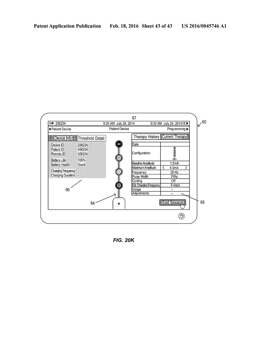 Integrated Electromyographic Clinician Programmer for Use with an     Implantable Neurostimulator - diagram, schematic, and image 44