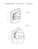 Device for Moving at Least One Door Leaf, Vehicle Provided Therewith and     Associated Method diagram and image