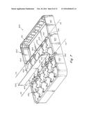 METHOD AND APPARATUS FOR FORMING A NOTCHED HINGE CONNECTION IN A     THERMOFORMED CONTAINER diagram and image