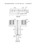 METHOD AND APPARATUS FOR FORMING A NOTCHED HINGE CONNECTION IN A     THERMOFORMED CONTAINER diagram and image