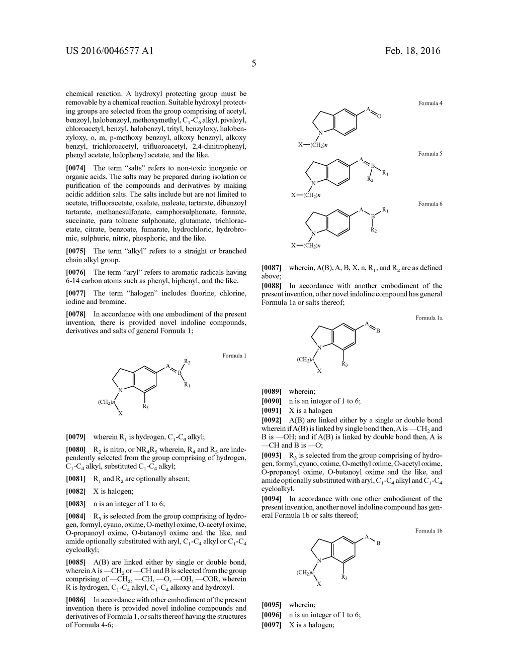 N-Haloalkylindoline Intermediates, Their Process And Use In Preparation of     Silodosin And its Derivatives - diagram, schematic, and image 06