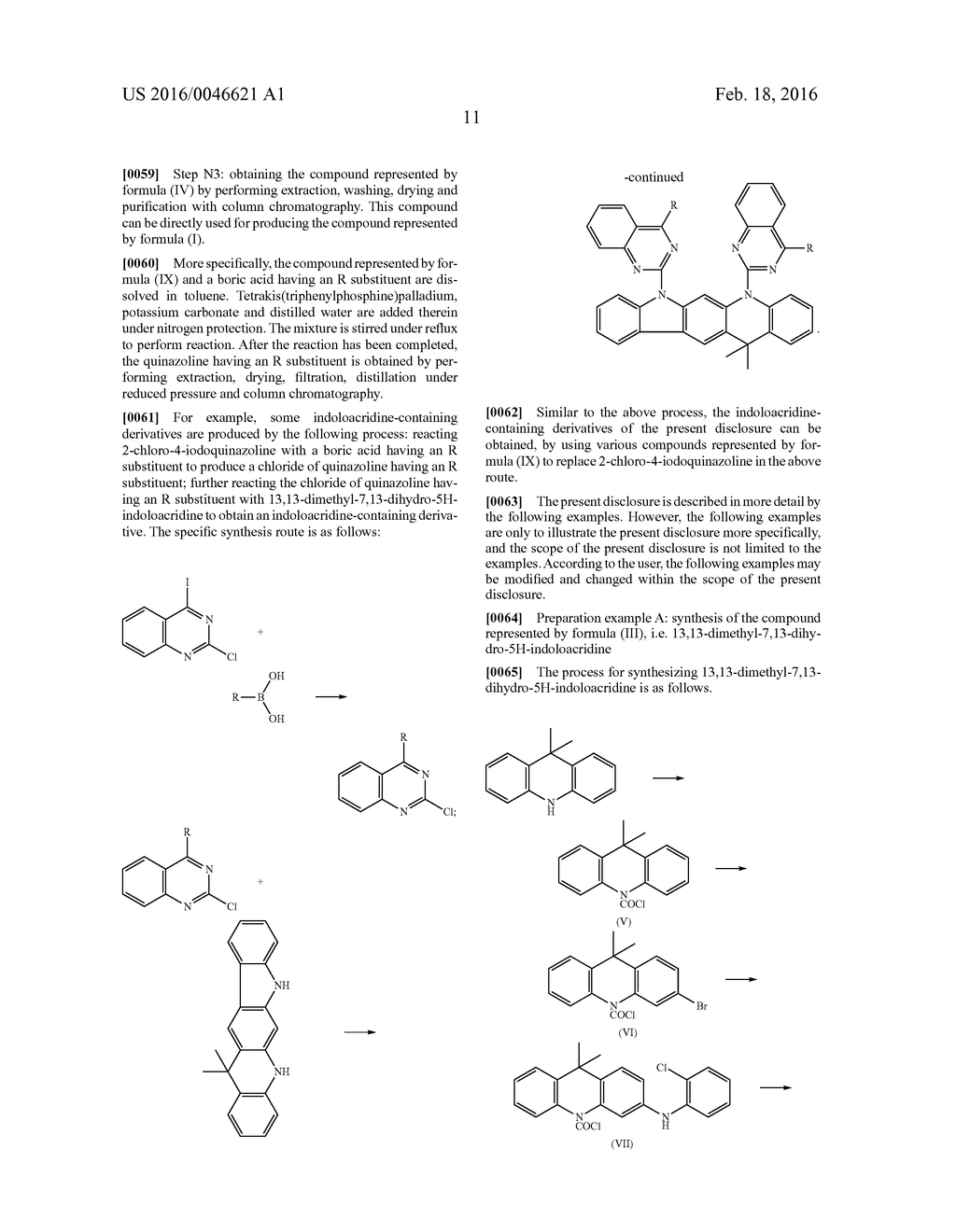 INDOLOACRIDINE-CONTAINING DERIVATIVE, PREPARATION PROCESS AND USE THEREOF,     AND ORGANIC LUMINESCENT DEVICE - diagram, schematic, and image 12