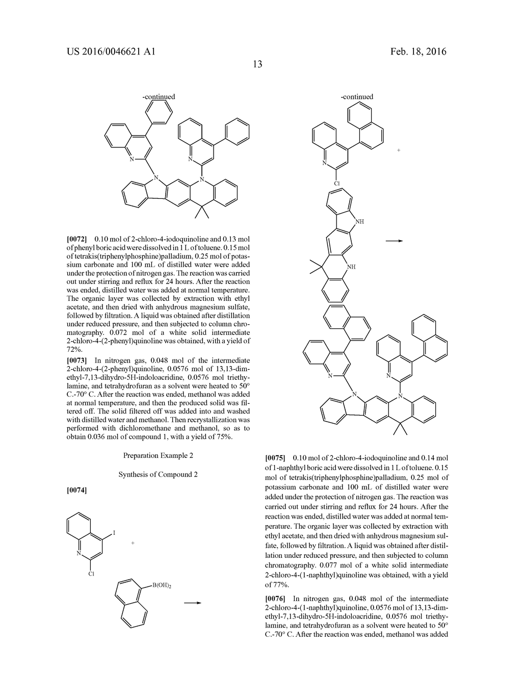 INDOLOACRIDINE-CONTAINING DERIVATIVE, PREPARATION PROCESS AND USE THEREOF,     AND ORGANIC LUMINESCENT DEVICE - diagram, schematic, and image 14