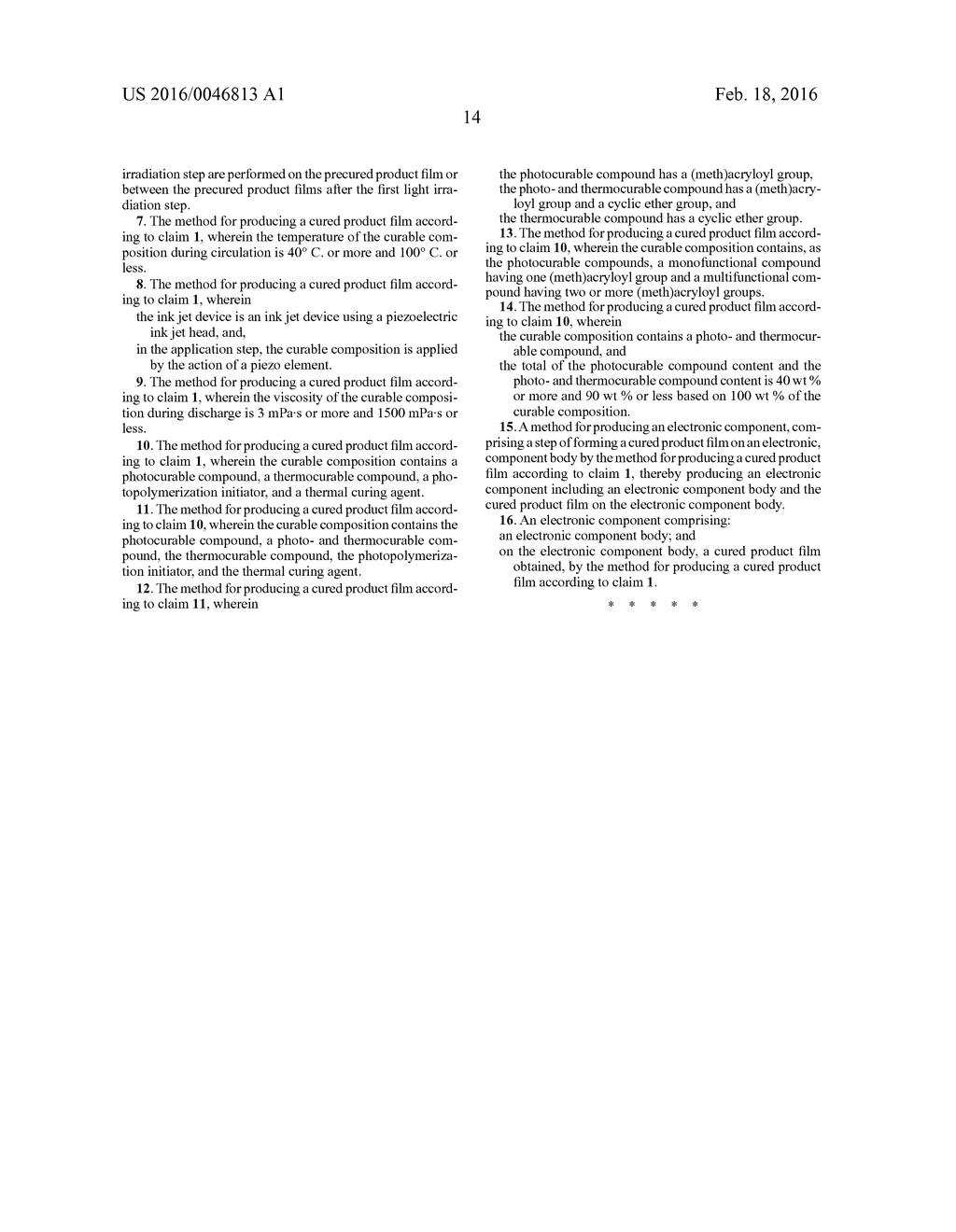 METHOD FOR MANUFACTURING CURED FILM, METHOD FOR MANUFACTURING ELECTRONIC     COMPONENT, AND ELECTRONIC COMPONENT - diagram, schematic, and image 18