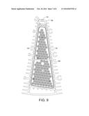 LED LIGHTING APPARATUS WITH AN OPEN FRAME NETWORK OF LIGHT MODULES diagram and image