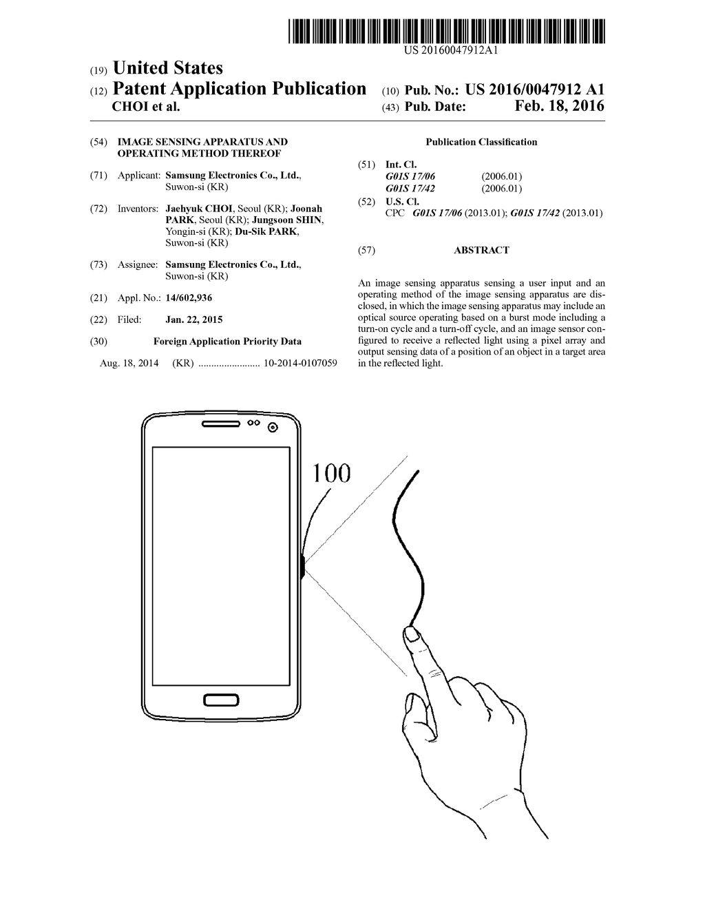 IMAGE SENSING APPARATUS AND OPERATING METHOD THEREOF - diagram, schematic, and image 01