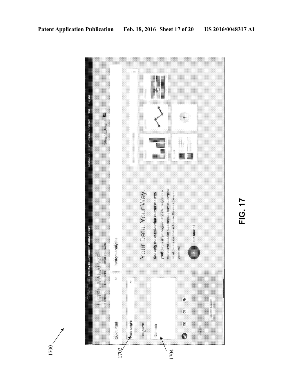 METHOD AND SYSTEM FOR IMPLEMENTING A CUSTOM WORKSPACE FOR A SOCIAL     RELATIONSHIP MANAGEMENT SYSTEM - diagram, schematic, and image 18