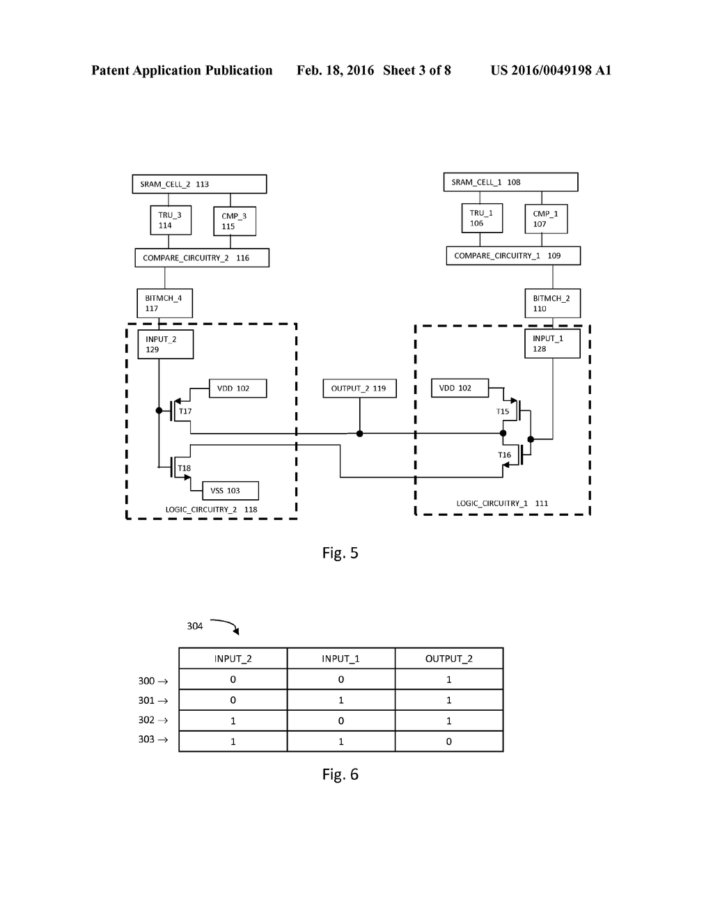 CONTENT ADDRESSABLE MEMORY CELL AND ARRAY - diagram, schematic, and image 04