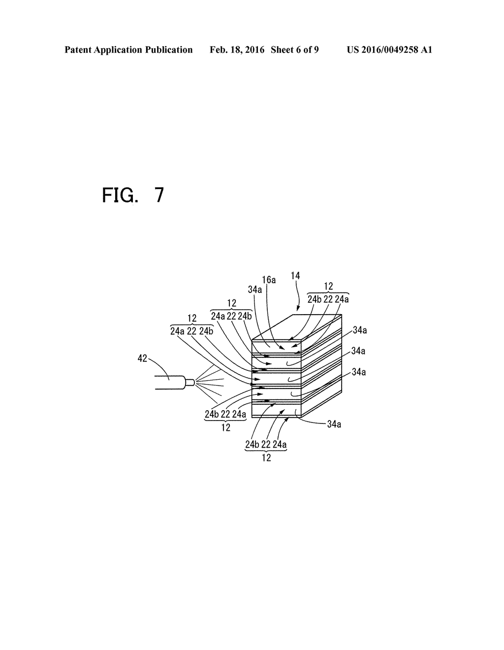 ELECTRICITY STORAGE DEVICE, PROCESS FOR PRODUCING THE SAME, AND DEVICE FOR     PRODUCING THE SAME - diagram, schematic, and image 07