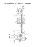 ELECTRICITY STORAGE DEVICE, PROCESS FOR PRODUCING THE SAME, AND DEVICE FOR     PRODUCING THE SAME diagram and image