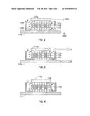ASSEMBLY INCLUDING PLURAL THROUGH WAFER VIAS, METHOD OF COOLING THE     ASSEMBLY AND METHOD OF FABRICATING THE ASSEMBLY diagram and image