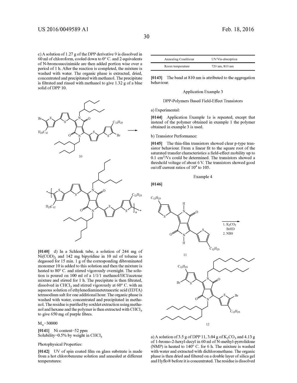 DIKETOPYRROLOPYRROLE POLYMERS AS ORGANIC SEMICONDUCTORS - diagram, schematic, and image 31