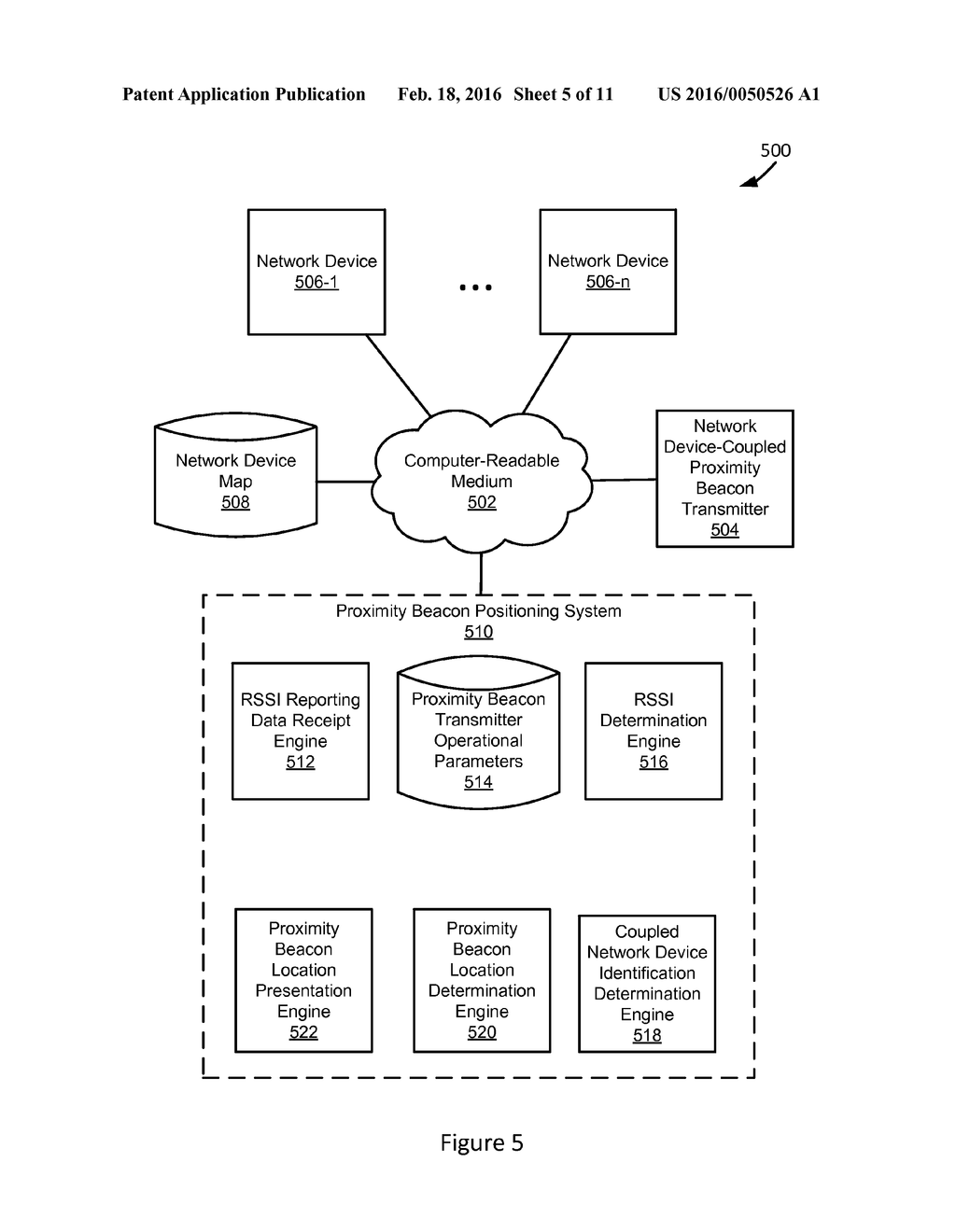 NETWORK DEVICE BASED PROXIMITY BEACON LOCATING - diagram, schematic, and image 06