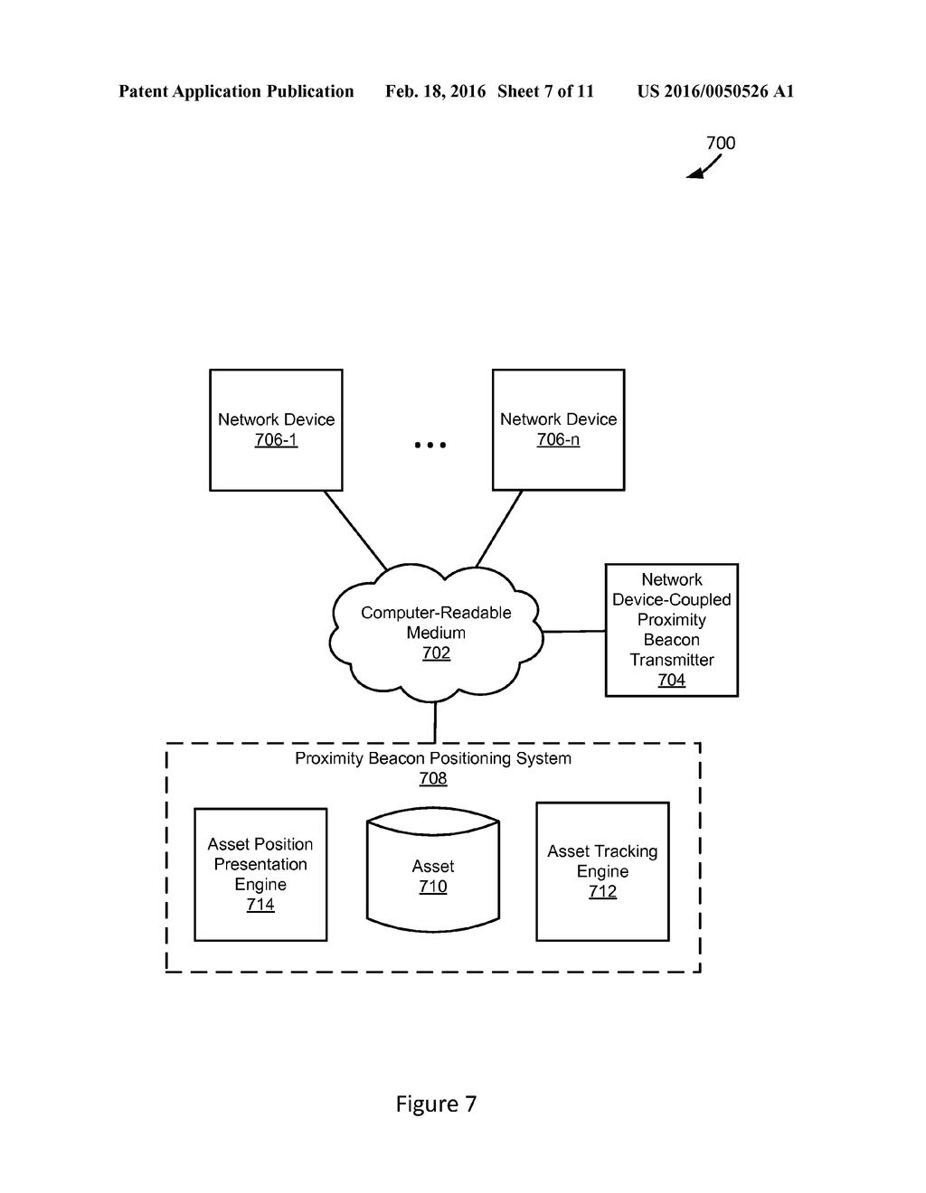 NETWORK DEVICE BASED PROXIMITY BEACON LOCATING - diagram, schematic, and image 08